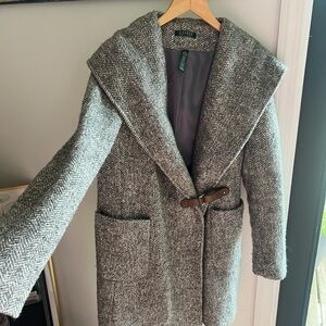 Ralph Lauren Gray Herringbone Coat